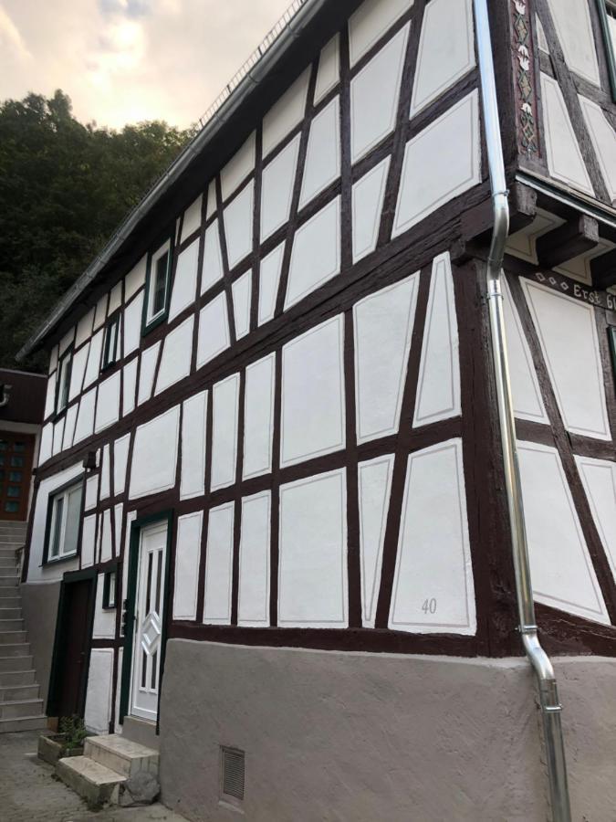 Schoene Ferienwohnung Burgruine Fachwerkhaus Bacharach Dış mekan fotoğraf